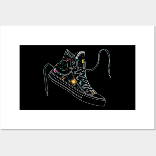 Taurus high tops - Pastel &amp; black Posters and Art